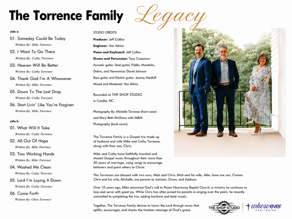 The Torrence Family: Legacy 12" Vinyl Record